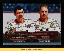2013-14 Upper Deck The Cup 1/15 Bobby Hull Stan Mikita #SRC-HM Auto HOF READ 0c3