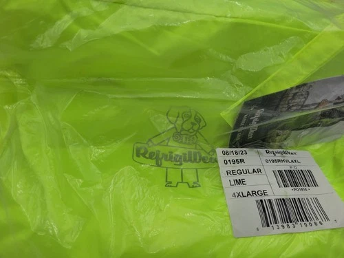 Refrigiwear 0195R MID-WEIGHT RAINWEAR SET LIME REGULAR 4XL image 9