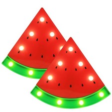 Marquee Signs Watermelon Night Lights, Battery Operated Watermelon Shaped Des...