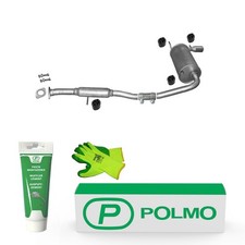 POLMO Auspuff Endschalldämpfer mit E-Prüfzeichen /4427