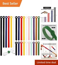 Eco-Friendly 150PCS Hook  Loop Cable Organizer Ties - Cord Management Made Easy