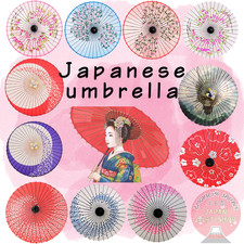 YAMAMOTO made Traditional Japanese Umbrella Janome Rain Black Paper Bamboo New