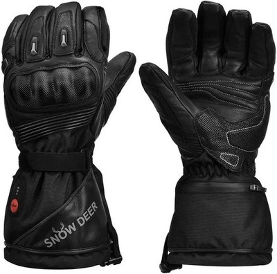 Snow Deer beheizbare Motorradhandschuhe elektrisch wiederaufladbar wasserdicht Unisex NEU