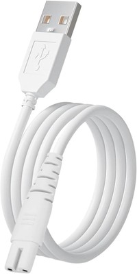 USB Charging Cable for Water Flosser Portable Cordless Oral 1 Pack, White 