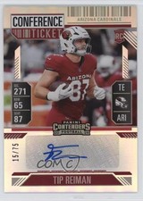 2024 Contenders Rookie Variation Conference Ticket /75 Tip Reiman #171 Auto r7o