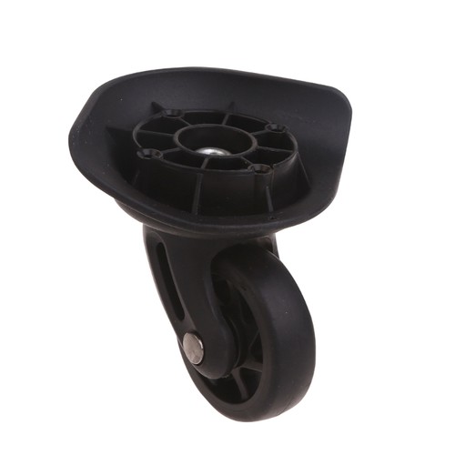 Trolley Casters Single Row 360 Degree Swivel Suitcase 2pcs Black - Picture 7 of 9