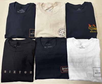 Brixton Bundle of MEN'S Long Sleeve T-shirts ALL MEN'S MEDIUM'S (QTY.6)