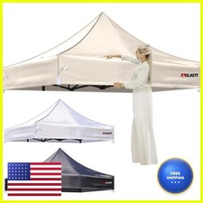 CLAETF 10x10ft Replacement Canopy Top 500D Waterproof UPF 50+ Khaki