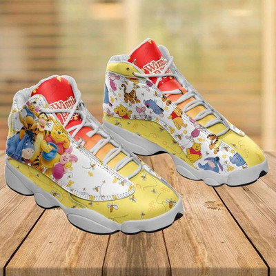 Winnie The Pooh and Friends Cartoon Theme Print J13 shoes
