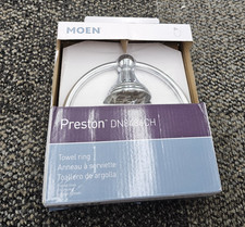 Moen DN8486CH Preston Collection Bathroom Hand Towel Ring - Polished Chrome