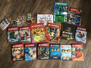 Lego Ninjago Fan Sammelpaket 10 Bücher 2 Stickeralben 1 Comic Sammelkarten