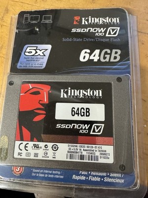 NEW Kingston SSDNow V100 64GB 2.5'' SATA II 3Gb/s Internal SSD SV100S2/64G Laptop