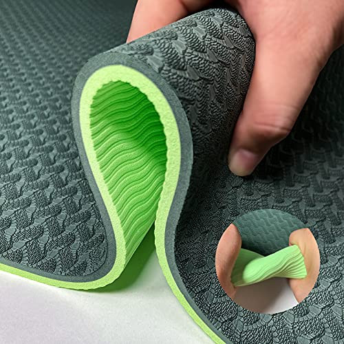 8mm Thick Non-Slip Eco TPE Yoga Mat for Exercise & Fitness