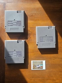 Nintendo NES 3x loose PAL Quantum Fighter, Alpha Mission, Burai Fighter