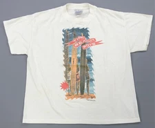 Rare VTG BROCKUM The Beach Boys Still Cruisin’ 1989 Album T Shirt 80s White SZ L