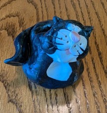 Cute, Unique,cat toothbrush /Candle holder 2.5 In Tall, Tuxedo Cat