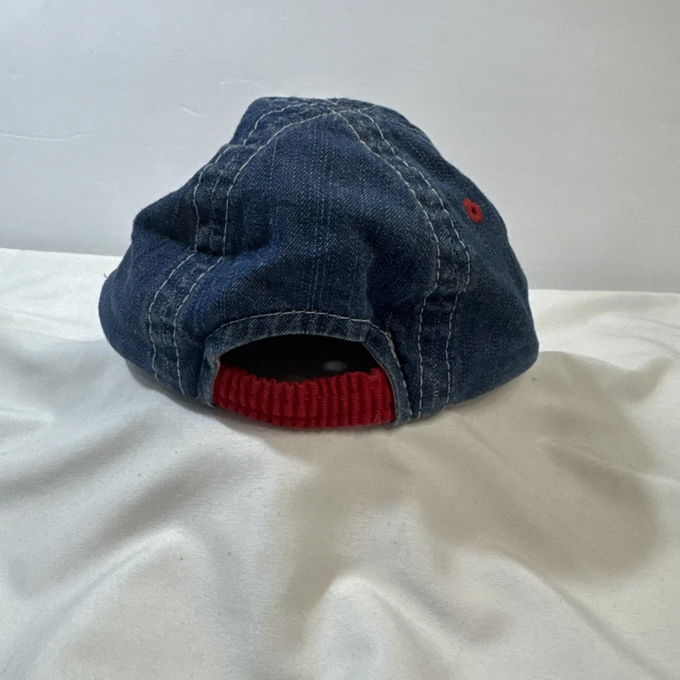 Gorra de mezclilla ajustable TOMMY HILFIGER azul/rojo para bebé/niño pequeño Foto 2 de 4