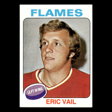 Eric Vail #135 1975 Topps Atlanta Flames Hockey Card NHL EX
