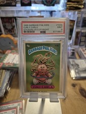 1986 GARBAGE PAIL KIDS SERIES 3 CURLY CARLA #103b CARD W/ COPYRIGHT | PSA 9 MINT