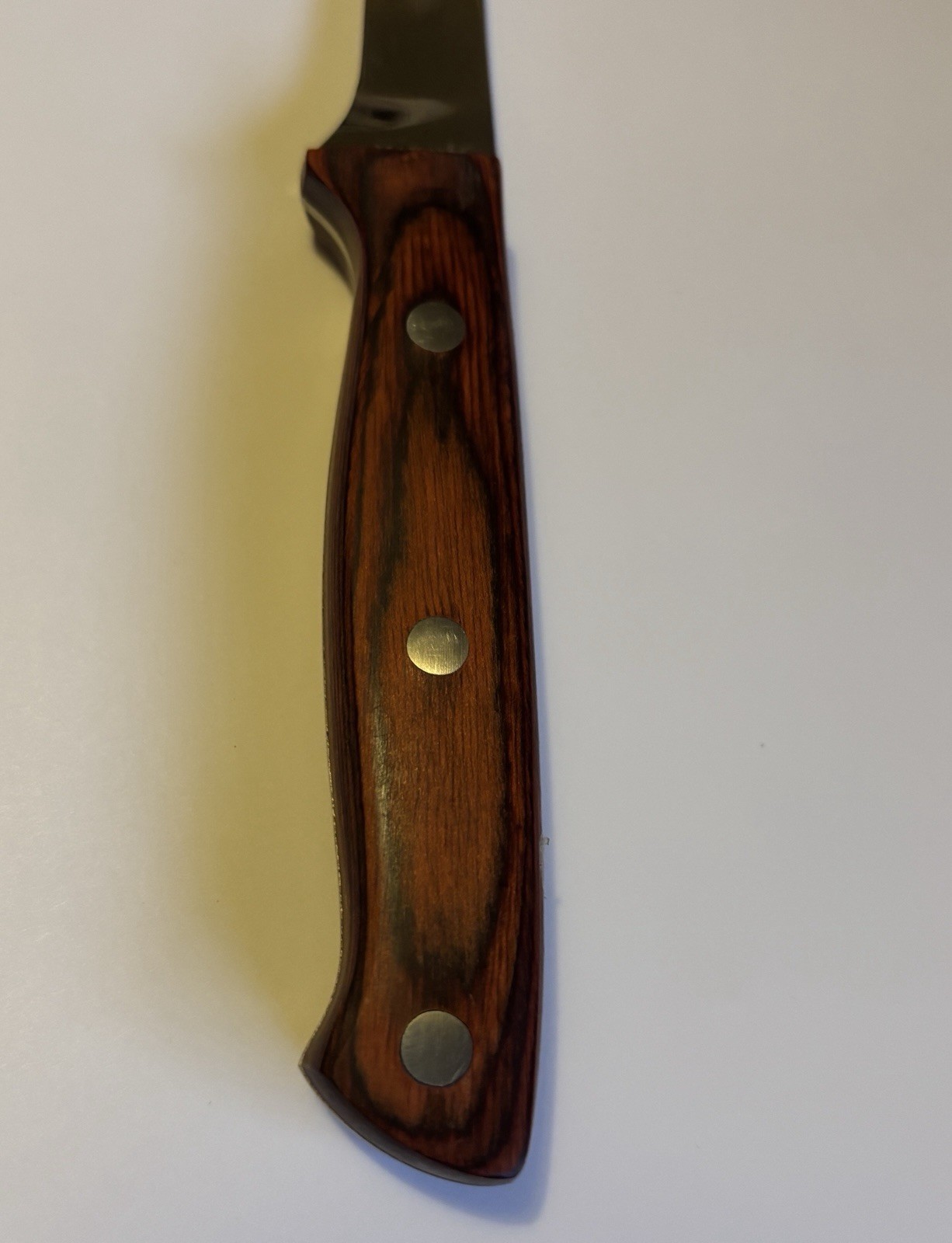 Maxam Filet Knife Rosewood Handle Full Tang 7.5" Blade 12.5" Overall with Sheath