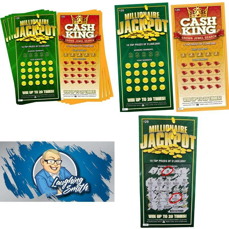 30 Pack Fake Lottery Tickets And Scratch Off Cards, Gag