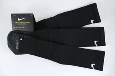 NIKE DRI-FIT MAX CUSHION CREW SOCKS 3-PAIR BLACK L-R MARKED MENS SHOE SIZE 6-15