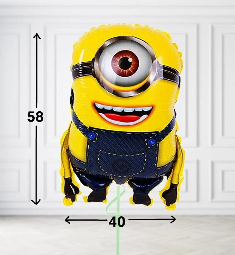 6 PK Minions Balloons Minions Cute Birthday Party Decorations For Kids Pack Set - Image 3 of 3