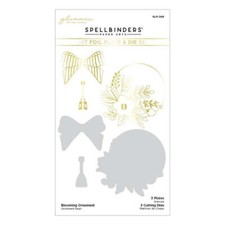Spellbinders Glimmer Hot Foil Plate Die Set - Blooming Ornament, GLP-349