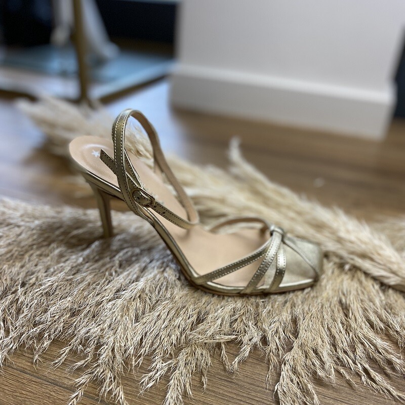 Сандалии Marc Ellis New York, мод. Anastasia Gold из натуральной кожи, E2023