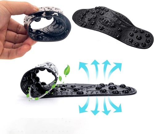 Magnetische orthopädische Einlegesohlen Massage Schuheinlagen Akupressur S/L/XL* - Bild 3 von 27