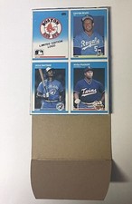 1987 Fleer Box Brett/Barfield/Puckett EMPTY SHIPS FLAT