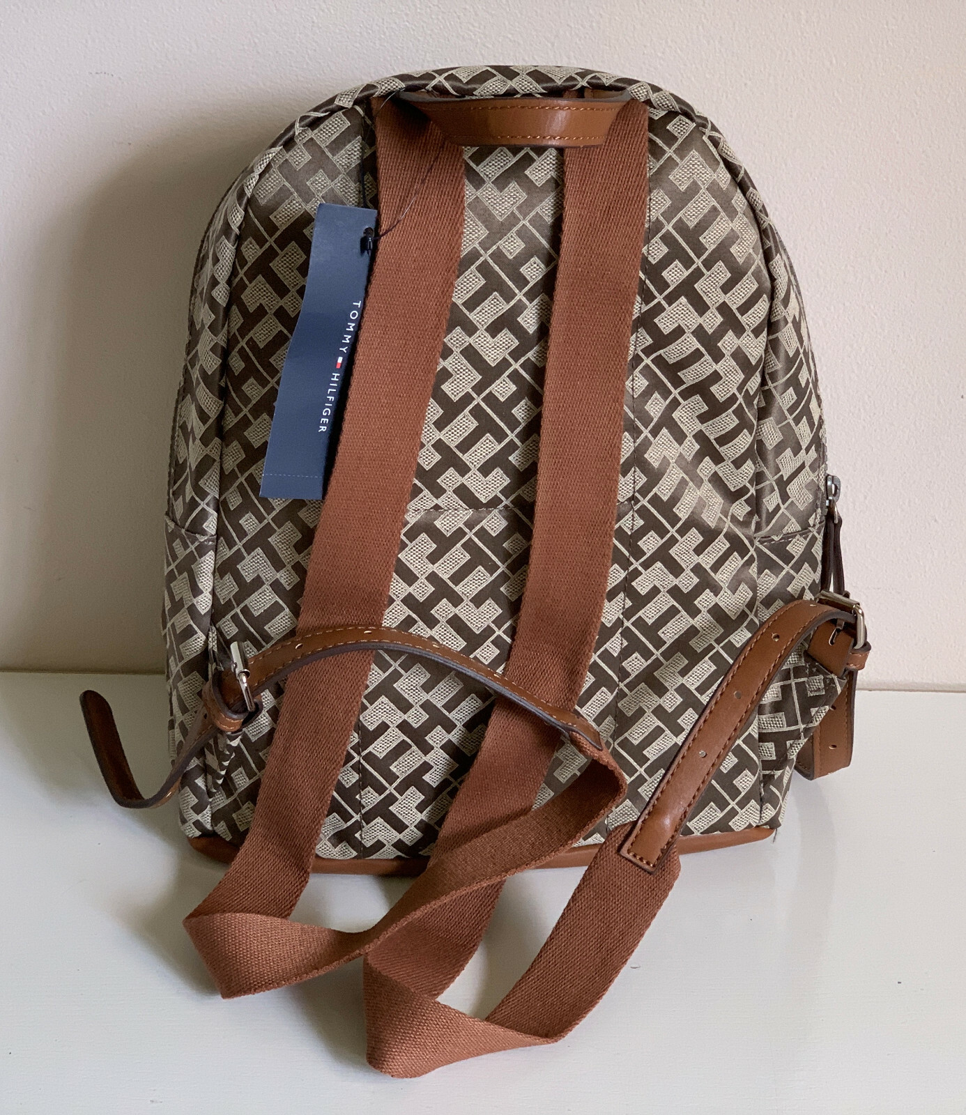 tommy hilfiger backpack brown