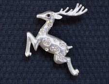  Trachtenbrosche Oktoberfest Hirsch Nadel Dirndl Wies'n Anstecker Strass Neu