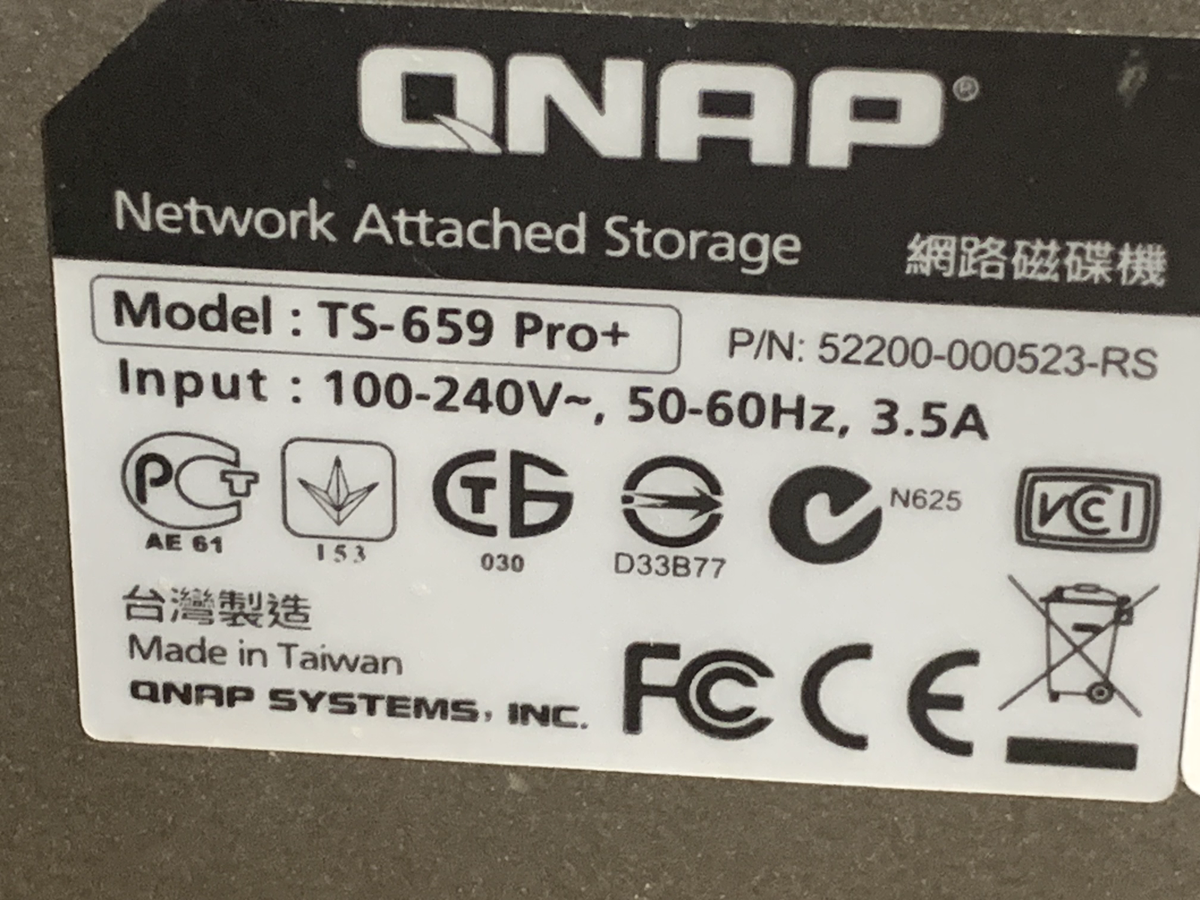 Qnap TS-659 Pro+ 6 Bay NAS 16.6Tb Terabyte W/ 6 3.0Tb Drives Qnap TS-659 Pro+ 6 Bay NAS 16.6Tb Terabyte W/ 6 3.0Tb Drives