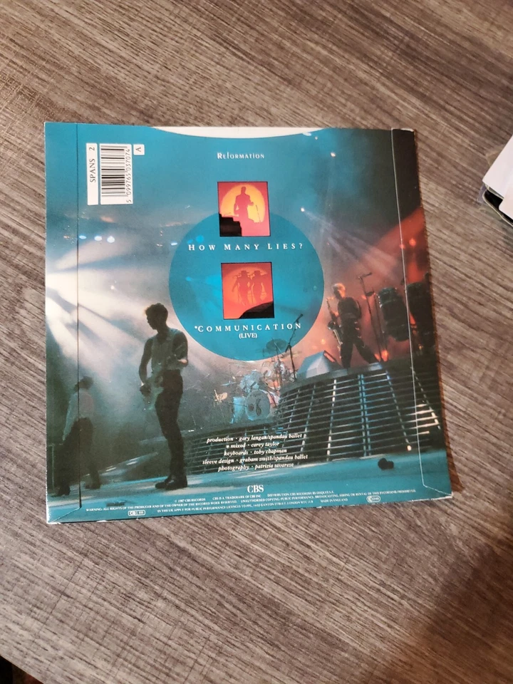 Spandau Ballet How Many Lies Vinyl Record (IMPORT)  - Image 2 of 4