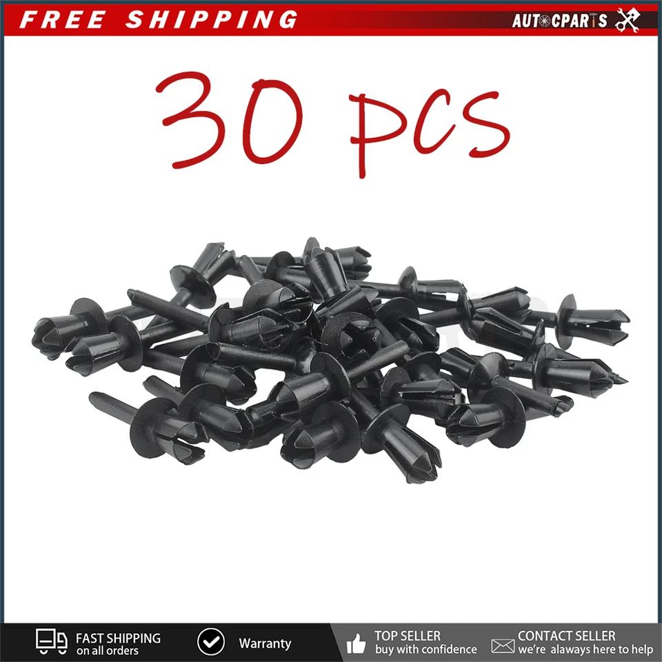 30 piezas para BMW 51161881149 guardabarros forro clip tipo empuje remache expansible Foto 4 de 4