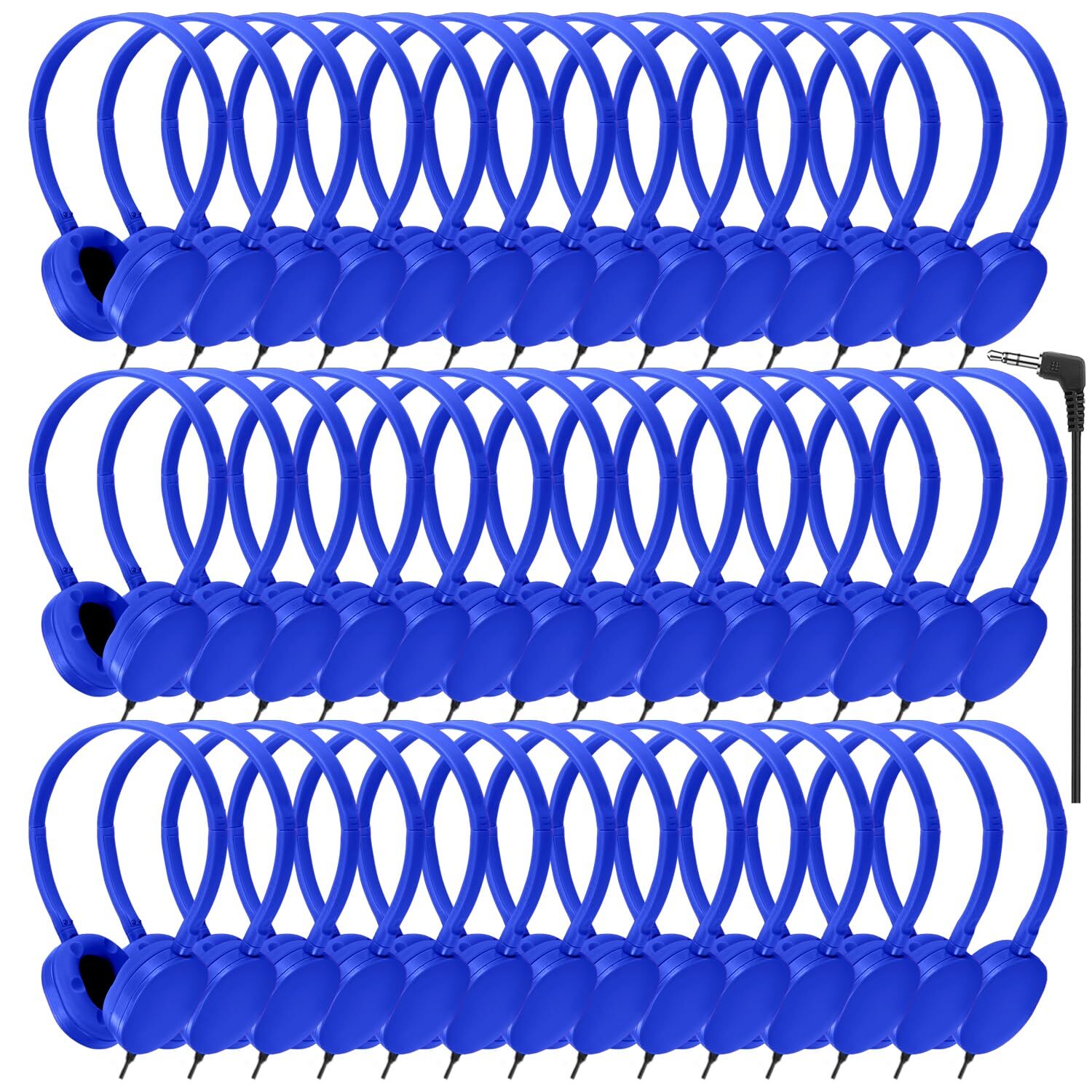 Bulk 100 Pack Classroom Headphones Wired for Kids Students School Wholesale  