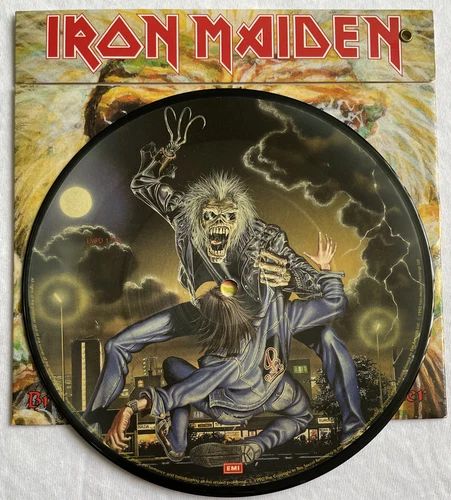 IRON MAIDEN -Amenez votre fille à l'abattoir - Disque photo / Pack cerveau 7"
