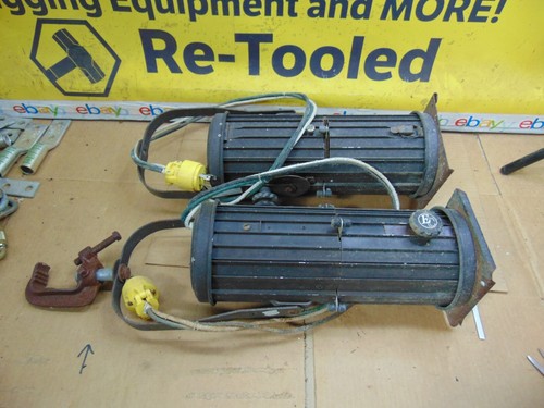 EC ELECTRO CONTROLS Lot Of 2 Stage Lights Spotlights Vintage