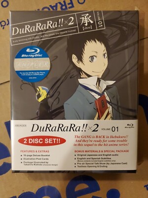 Durarara X2 Volume 1  Blu-Ray Set English BluRay Anime Aniplex