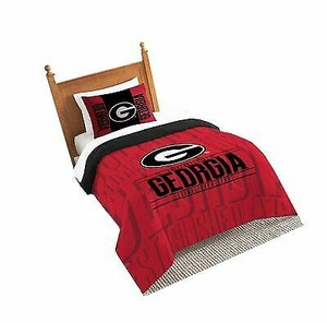 Northwest 1col862000029ret Georgia Bulldogs Twin Comforter Set For