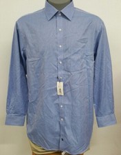 Hart Schaffner Marx Blue Striped L/S Men's Dress Shirt NWT 99.50 Choose Size