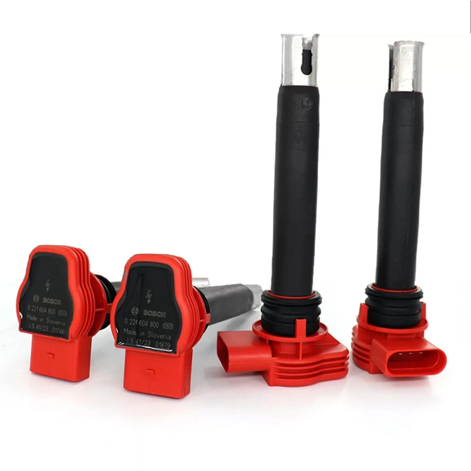 BOSCH 4 Ignition Coil Spark Plug Pack For Volkswagen Passat Golf Jetta Tiguan — 第 2/4 张图片