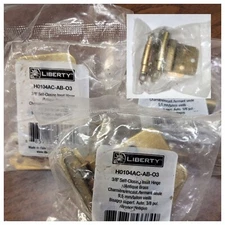 Liberty H0104AC-AB-03 Self Closing Inset Cabinet Hinge Antique Brass 2/pk x 3