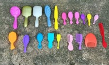 Lot Of 20 Hairbrushes And Combs For Barbie Dolls
