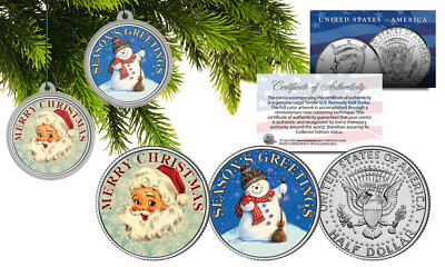 Donald Trump & JFK Merry Christmas Commemorative Half Dollar Coin - Genuine U.S. Coin Style 2 thumbnail image