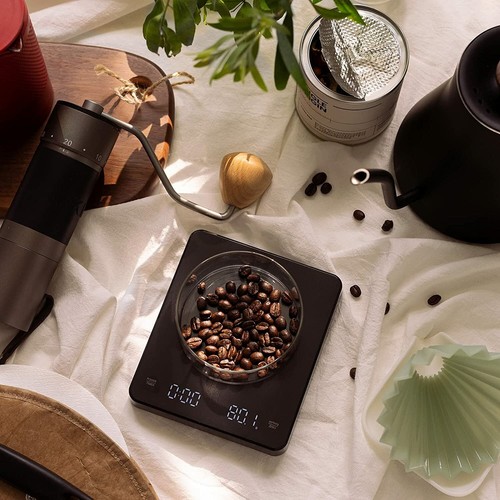 EMPO Digital Coffee Scales, Espresso Brewing Drip Baking Kitchen Scale 3000g - Picture 2 of 8