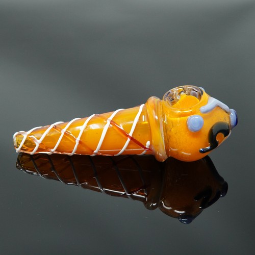 Pipa de vidrio para fumar cono gofre helado sabor hecho a mano de 6 pulgadas - Vendedor de EE. UU. - Imagen 19 de 34