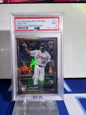 2022 Topps Chrome Ben Baller Rose Gold 6/10  Jose Siri #204 Rookie PSA 9 Astros