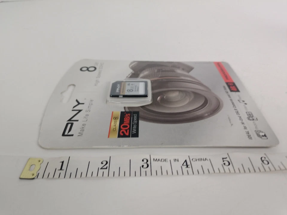 PNY 8GB SDHC SD Card for Canon T7i 6D 80 70 60 1Dx Nikon D5 4 500 600 - Image 3 of 4